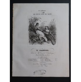 GABUSSI Vincenzo Le Retour des Chasseurs Chant Piano ca1840