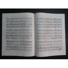 GABUSSI Vincenzo Le Retour des Chasseurs Chant Piano ca1840