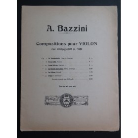 BAZZINI Antonio La Ronde des Lutins Violon Piano XIXe siècle