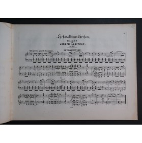 LABITZKY Joseph Schwalbenmärchen op 197 Piano ca1855