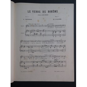 LACOME Paul Le Verre de Bohême Chant Piano ca1882