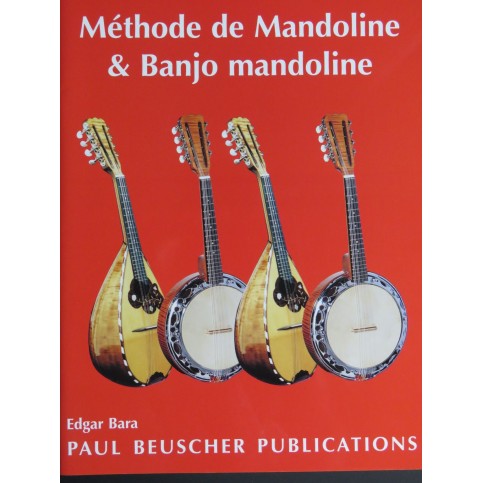 BARA Edgar Méthode de Mandoline et Banjo Mandoline 2010