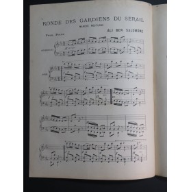 BEN SALOMONE Ali Ronde des Gardiens du Sérail Piano 1894