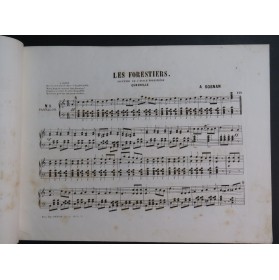 SOSNAN A. Les Forestiers Piano XIXe siècle