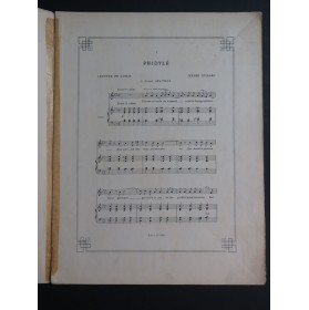 DUPARC Henri Phidylé Chant Piano 1904