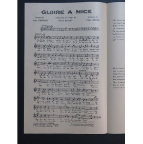 Gloire à Nice Emile Brock Dédicace Chant 1951