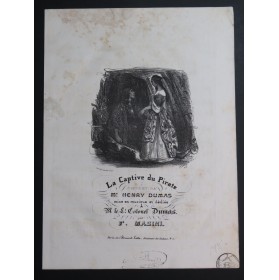 MASINI F. La Captive du Pirate Chant Piano 1835