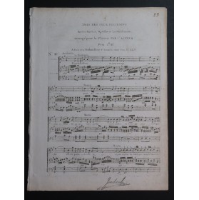 LACHNITH Trio des Deux Prétendus Chant Clavecin ca1810