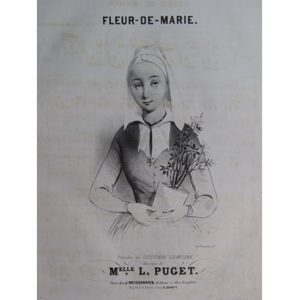 PUGET Loïsa Fleur-de-Marie Chant Piano ca1835