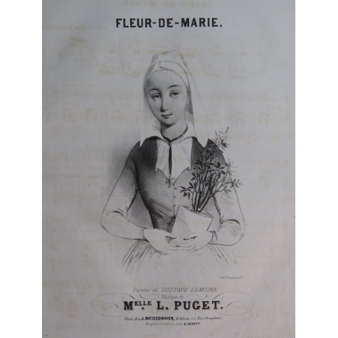 PUGET Loïsa Fleur-de-Marie Chant Piano ca1835