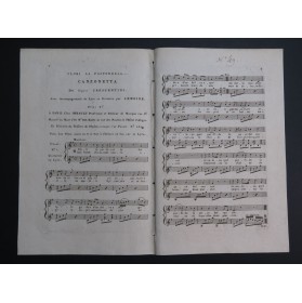 CRESCENTINI Clori la Pastorella Canzonetta Chant Guitare ca1810