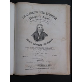 BACH J. S. Le Clavecin bien tempéré L'Art de la Fugue Piano ca1850