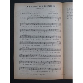 La Ballade des Ouvrières Gaston Maquis Chant