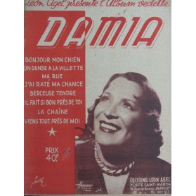 Album Damia 7 Pièces Chant Piano 1943