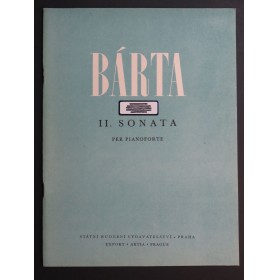 BÁRTA Lubor Sonate No 2 Piano 1963