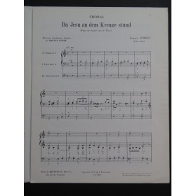 SCHEIDT Samuel Da Jesu an dem Kreuze stund Orgue 1942