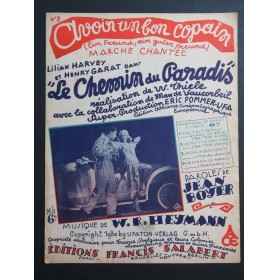 HEYMANN W. R. Avoir un bon copain Chant Piano 1931