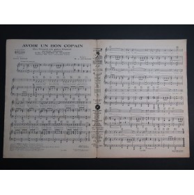 HEYMANN W. R. Avoir un bon copain Chant Piano 1931