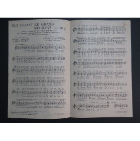 Qui craint le Grand Méchant Loup ? Walt Disney Chant 1934