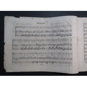 Journal Hebdomadaire Airs d'Opéra Comique Chant Clavecin ca1788