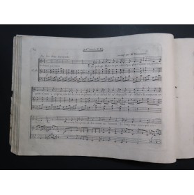 Journal Hebdomadaire Airs d'Opéra Comique Chant Clavecin ca1788