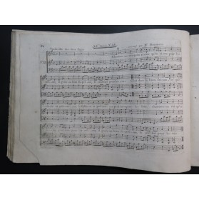 Journal Hebdomadaire Airs d'Opéra Comique Chant Clavecin ca1788