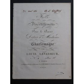 LEVASSEUR Louis Divertissement No 1 Piano ca1820