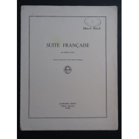 BITSCH Marcel Suite Française Piano Hautbois 1964