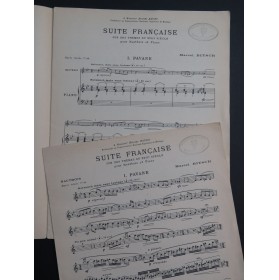 BITSCH Marcel Suite Française Piano Hautbois 1964