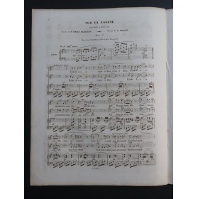 MASINI F. Sur la Lagune Chant Piano ca1840