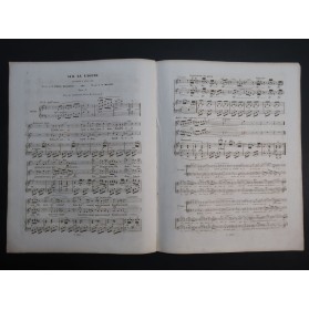 MASINI F. Sur la Lagune Chant Piano ca1840