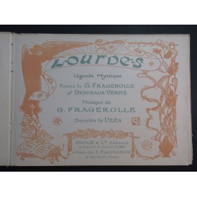 FRAGEROLLE Georges Lourdes Chant Piano 1901