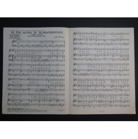 TIOMKIN Dimitri Si toi aussi tu m'abandonnes Chant Piano 1952