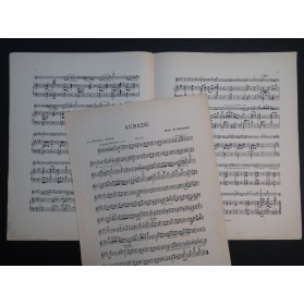 D'OLLONE Max Aubade Dédicace Piano Violon 1891