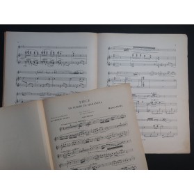 RAVEL Maurice Pièce en forme de Habanera Piano Hautbois 1926