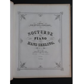 SEELING Hans Recueil de Pièces pour Piano ca1860