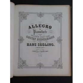 SEELING Hans Recueil de Pièces pour Piano ca1860