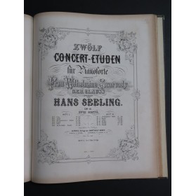 SEELING Hans Recueil de Pièces pour Piano ca1860