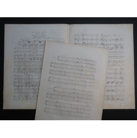 MASINI F. Le Lac de Genève Chant Piano ca1840