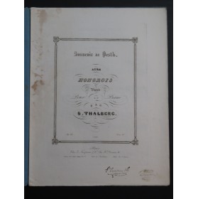 THALBERG S. Souvenir de Pesth op 65 Piano ca1846