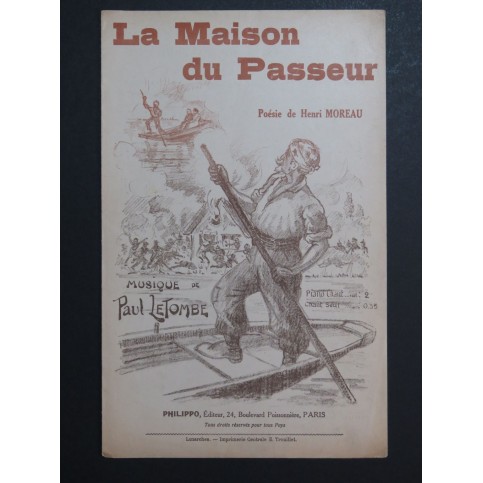 La Maison du Passeur Paul Letombe Chant 1915