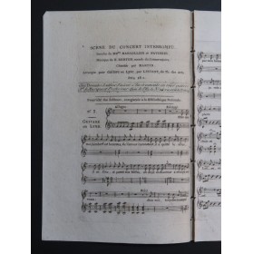 BERTON H. Le Concert Interrompu No 3 Chant Guitare ca1810