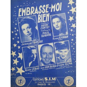 DURAND Paul Embrasse moi bien Chant Piano 1952