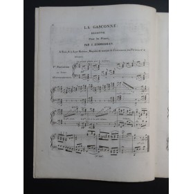 ZIMMERMAN Joseph La Gasconne Piano ca1820