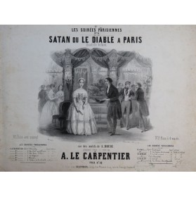 DOCHE A. Satan ou Le Diable à Paris Piano 4 mains ca1845