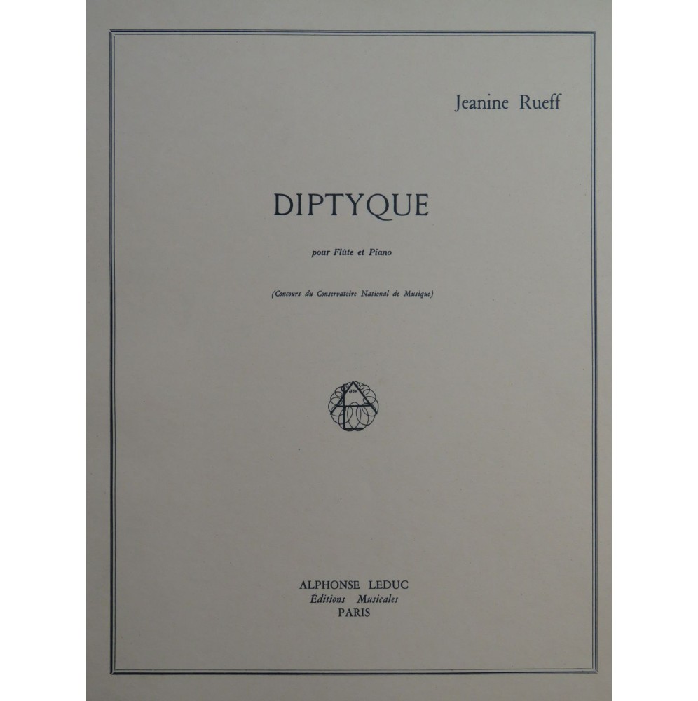 RUEFF Jeanine Diptyque Piano Flûte