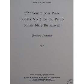 LEWKOVITCH Bernard Sonate No 3 op 4 Piano