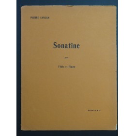 SANCAN Pierre Sonatine Piano Flûte 1956