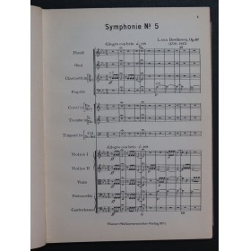 BEETHOVEN Symphonie No 5 C moll Orchestre