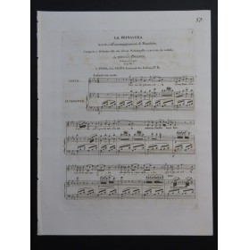 LORENZO Nicolo La Primavera Chant Piano ca1840